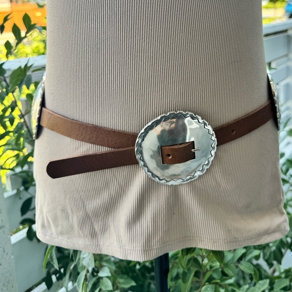 Zara Leather Belt with Hewn brown main image 10